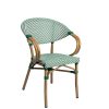 Sillon Filipinas Textilene 1 verde y blanco