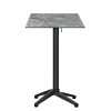 mesa islandia alta grafito tablero compact sicilia cuadrado