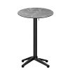 mesa islandia alta grafito tablero compact sicilia redondo