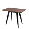 mesa sanghai V rectangular tablero melamina bronce