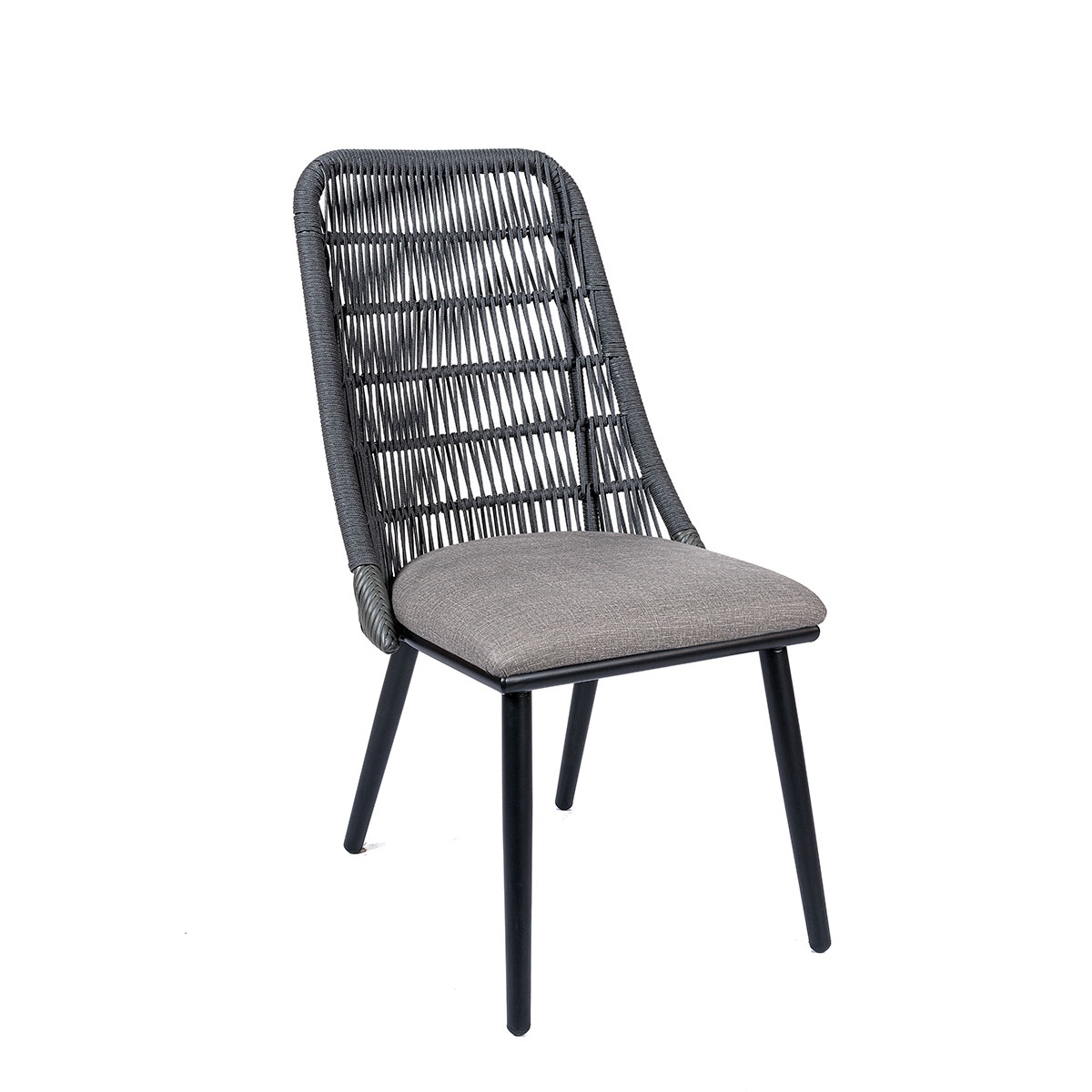 silla aloha gris tapizado gris