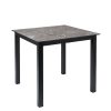 Mesa Eros Plus Cuadrada negra tablero compact sicilia