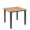 Mesa Eros Plus Cuadrada negra tablero melamina atlas