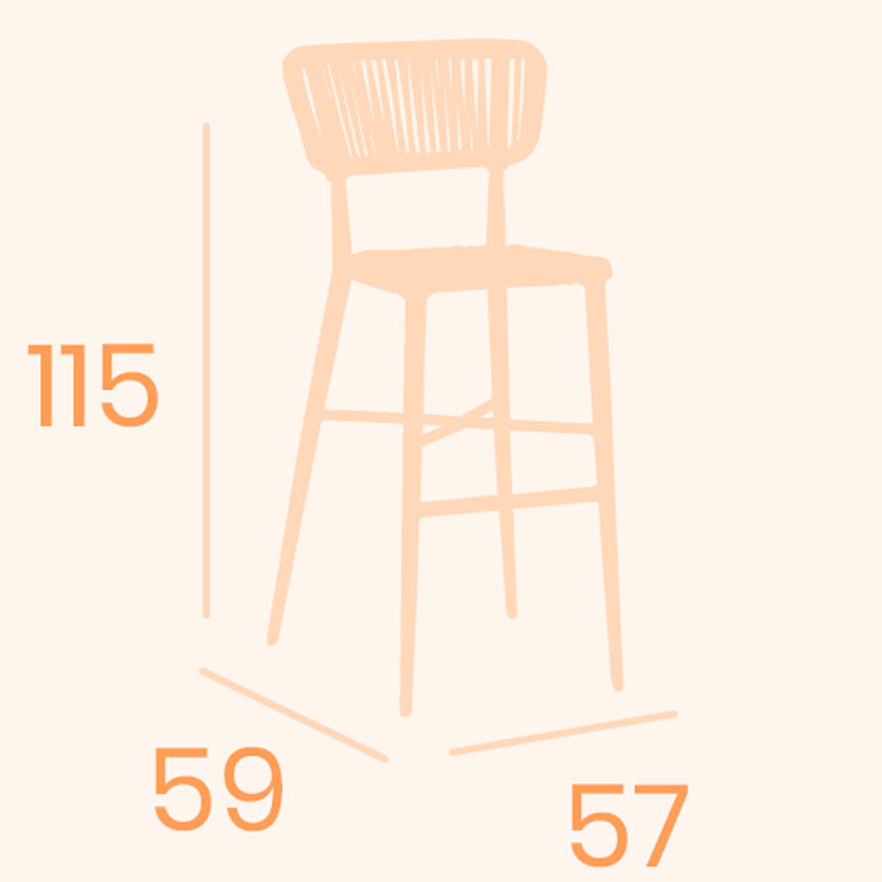 Provenza stoolbar dimensions REYMA