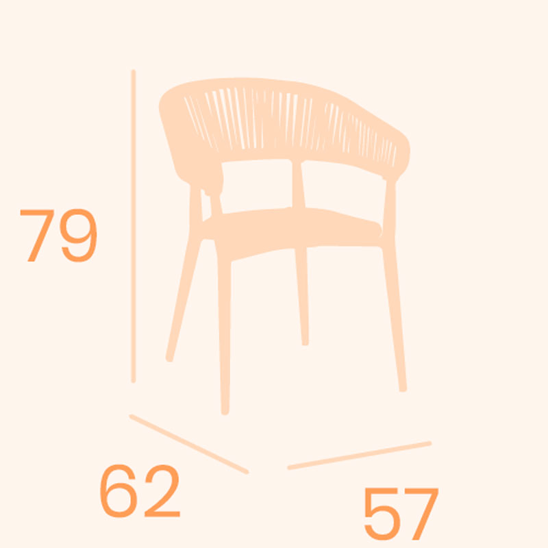 Dimensiones silla Provenza REYMA