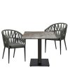 conjunto mesa kolonia con sillones cerdeña gris