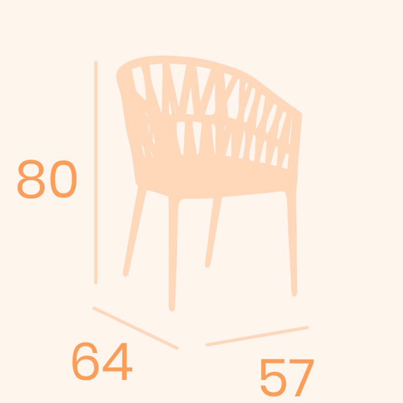 Dimensions du fauteuil cerdeña REYMA