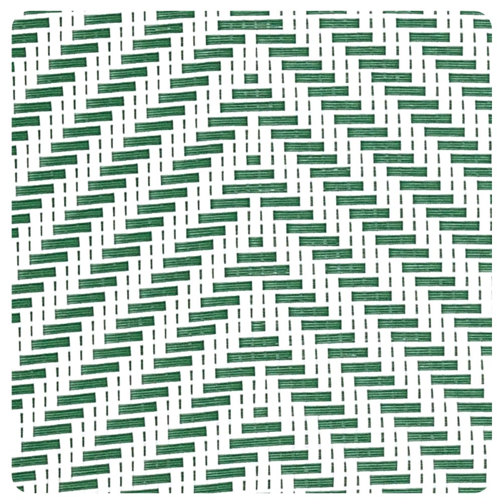Muestra Reyma de Textilene UNO verde y blanco