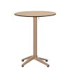 mesa islandia alta taupe tablero compact redondo rural