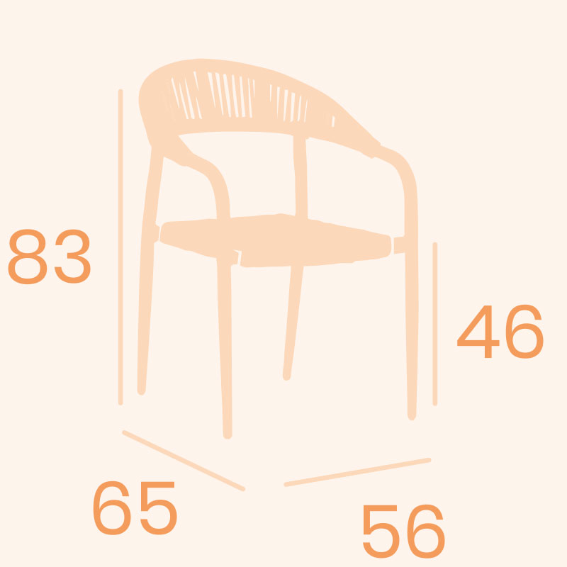 Dimensions du fauteuil Faro REYMA