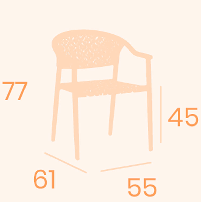 Dimensions fauteuil Manhattan REYMA