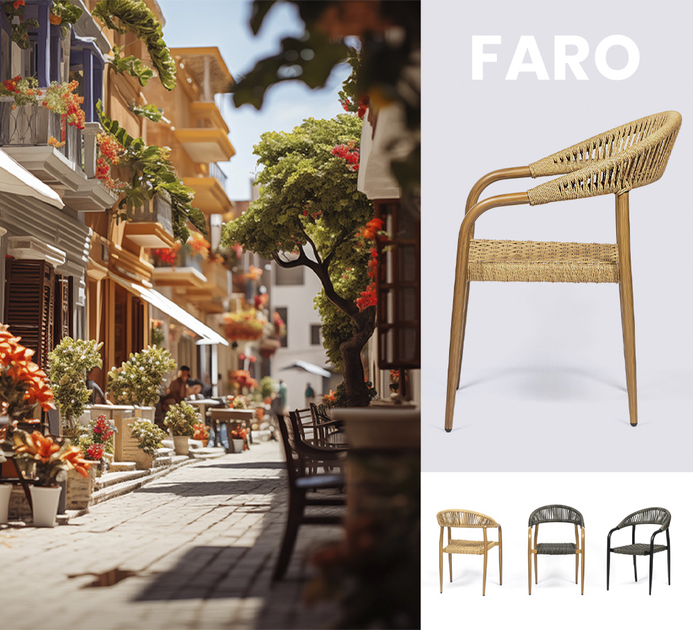 nuevo sillón contract Faro estilo colonial
