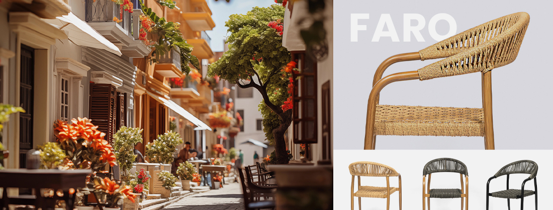 nuevo sillón contract Faro estilo colonial
