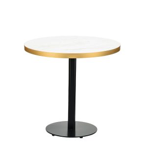 Munich base redonda negra tablero redondo canto dorado