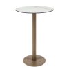 mesa munich alta base redonda taupe tablero redondo marmol olimpo