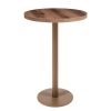 mesa munich alta base redonda taupe tablero melamina baviera