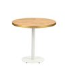 mesa munich base redonda blanco tablero melamina melamina atlas canto dorado