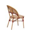 silla louvre roble natural  burdeos trasera