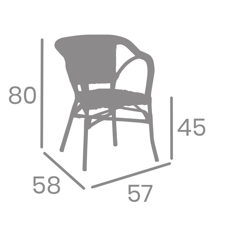 Dimensiones sillón Filipinas REYMA