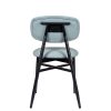 silla brooklyn asiento y respaldo tapizado celeste espalda