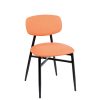 silla brooklyn asiento y respaldo tapizado teja