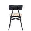 Silla Brooklyn tapizado arena espalda