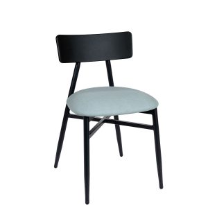 Silla Brooklyn tapizado celeste