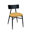 Silla Brooklyn tapizado mostaza