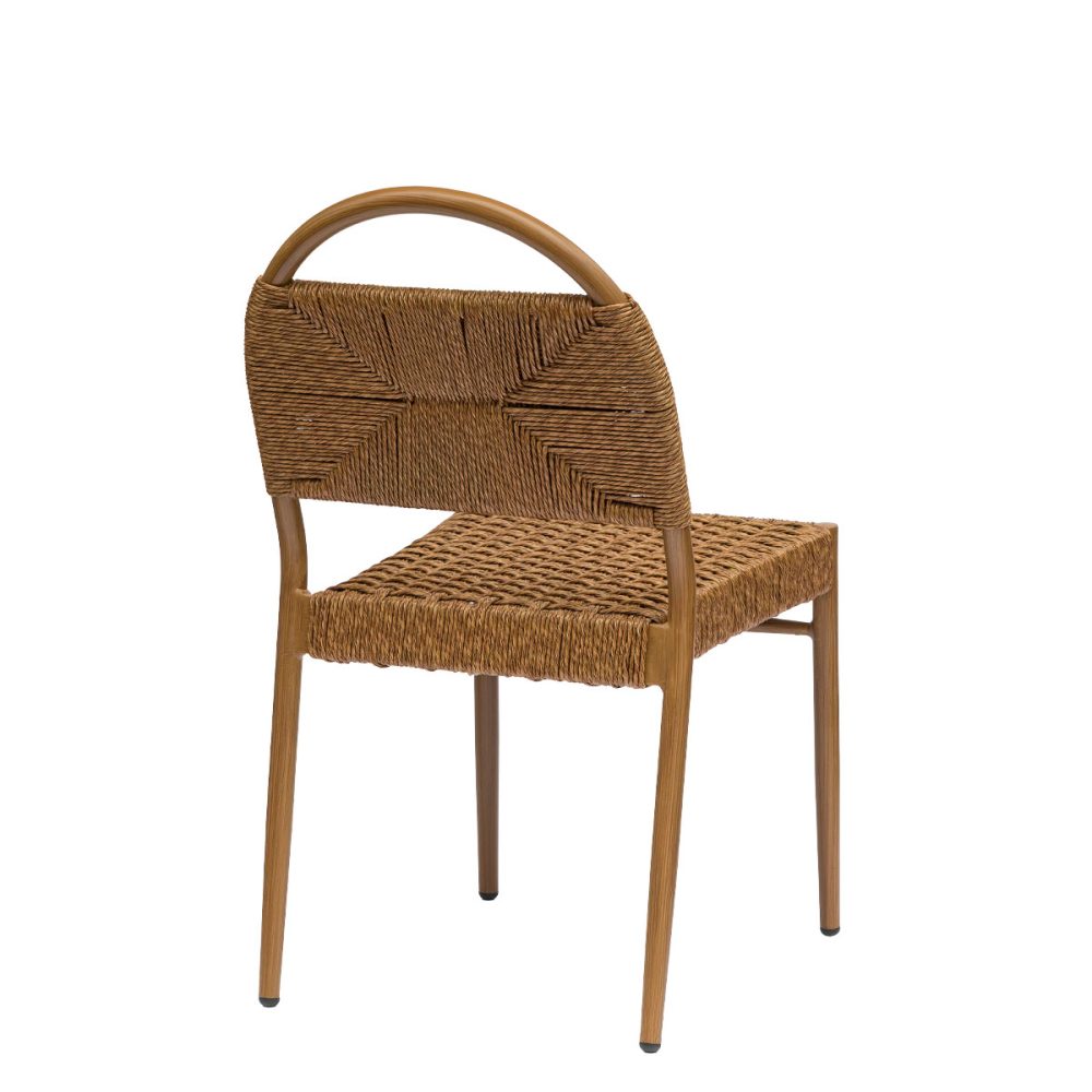 silla cazorla rope marron trasera