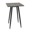 Mesa Copenhagen plus alta tablero cuadrado melamina piedra