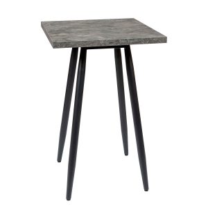 Mesa Copenhagen plus alta tablero cuadrado melamina piedra