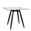 Mesa Copenhagen plus tablero cuadrado compact marmol olimpo