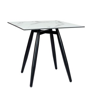 Mesa Copenhagen plus tablero cuadrado compact marmol olimpo
