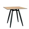 Mesa Copenhagen plus tablero cuadrado compact roble nudos