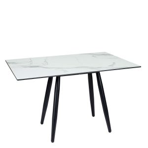 Mesa Copenhagen plus tablero rectangular compact marmol olimpo