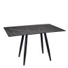 Mesa Copenhagen plus tablero rectangular compact marmol samas