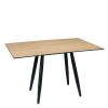 Mesa Copenhagen plus tablero rectangular compact roble nudos