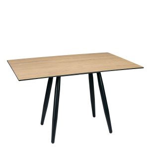 Mesa Copenhagen plus tablero rectangular compact roble nudos
