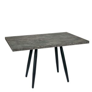 Mesa Copenhagen plus tablero rectangular melamina piedra