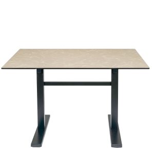 Mesa Helsinki negro tablero rectangular  compact  marmol tafu