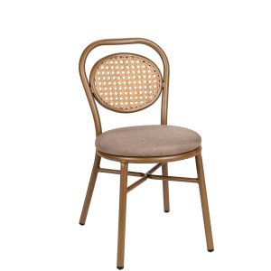 Silla Innsbruck deco nogal claro tapizado mekong