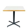 mesa miami negro tablero melamina marmol bianco canto dorado