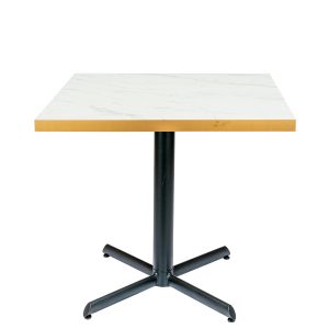 mesa miami negro tablero melamina marmol bianco canto dorado