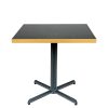 mesa miami negro tablero melamina marmol zeus negro canto dorado