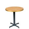 mesa miami negro tablero melamina marmol atlas canto dorado redondo