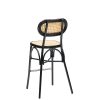 Banqueta new verdi negro asiento rejilla crema trasera