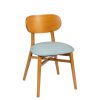 Silla Zagreb Tapizado celeste