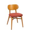 Silla Zagreb Tapizado terracota