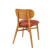 Silla Zagreb Tapizado terracota trasera