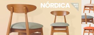 silla para hosteleria modelo Nórdica tapizada en 4 colores